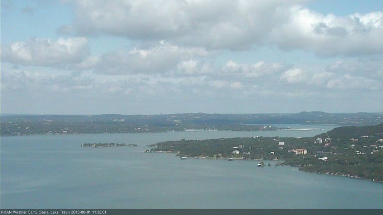 Lake Travis webcam, June 1, 2016 10:40 AM CT