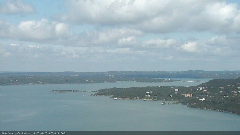 Lake Travis webcam, June 1, 2016 10:55 AM CT
