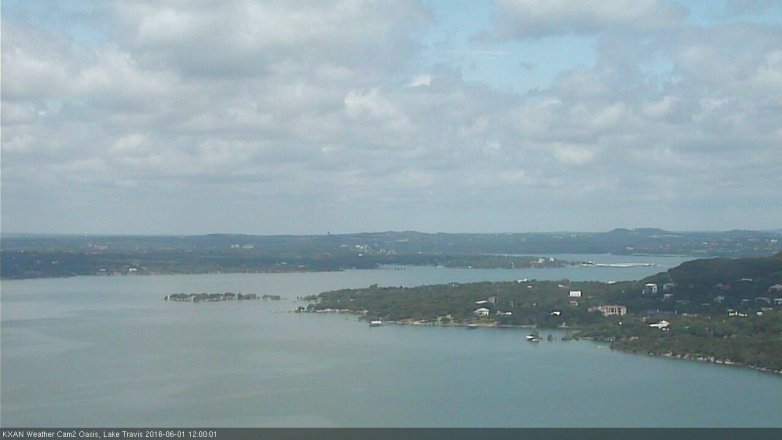 Lake Travis webcam, June 1, 2016 11:05 AM CT