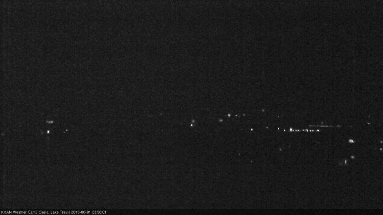 Lake Travis webcam, June 1, 2016 11:25 PM CT
