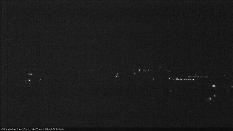 Lake Travis webcam, June 1, 2016 11:40 PM CT