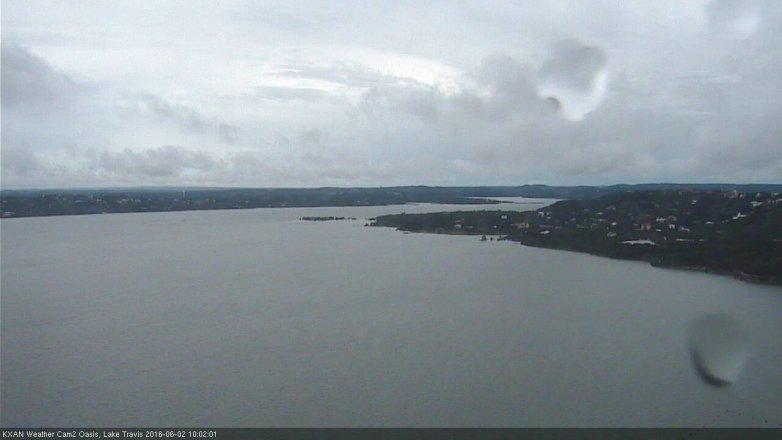 Lake Travis webcam, June 2, 2016 9:05 AM CT