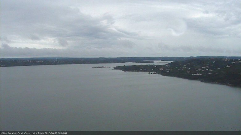 Lake Travis webcam, June 2, 2016 9:35 AM CT