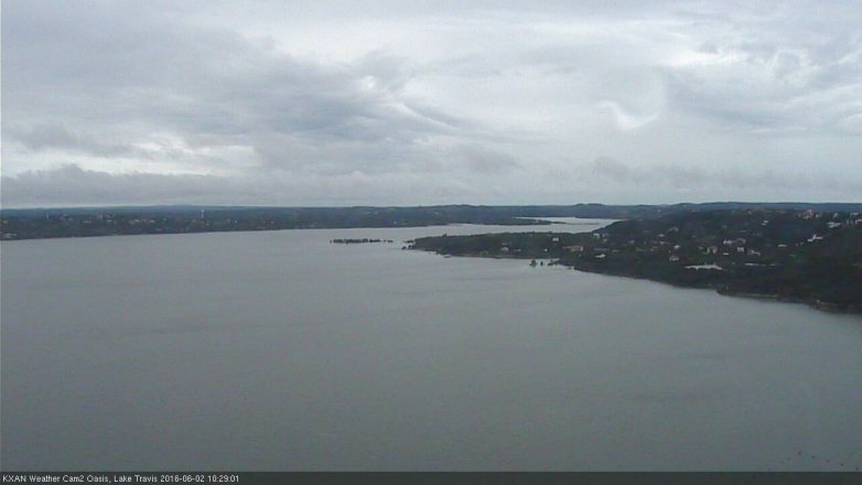 Lake Travis webcam, June 2, 2016 9:40 AM CT