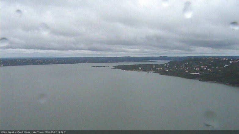 Lake Travis webcam, June 2, 2016 10:40 AM CT