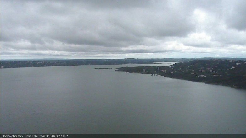 Lake Travis webcam, June 2, 2016 11:30 AM CT