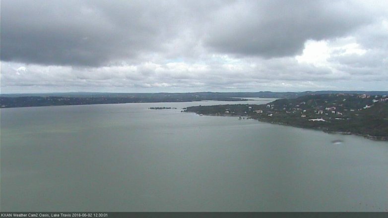 Lake Travis webcam, June 2, 2016 11:55 AM CT