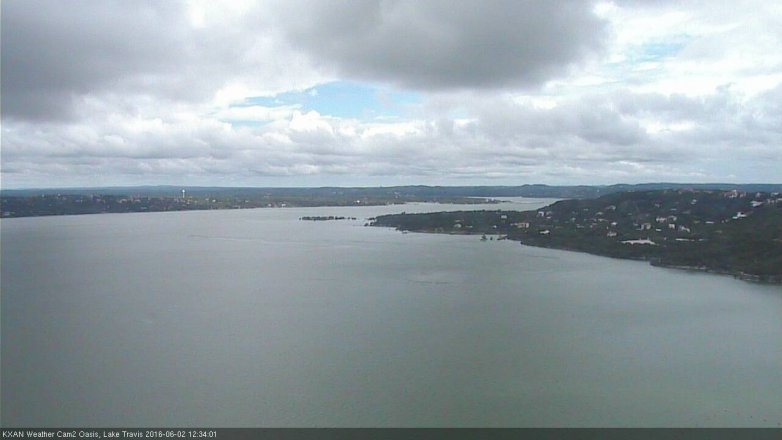 Lake Travis webcam, June 2, 2016 12:00 PM CT