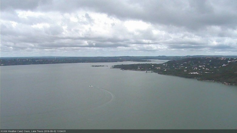 Lake Travis webcam, June 2, 2016 12:30 PM CT