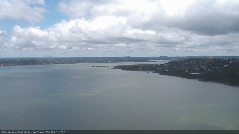 Lake Travis webcam, June 2, 2016 12:40 PM CT