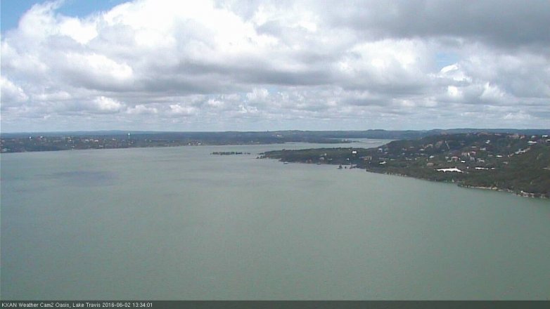 Lake Travis webcam, June 2, 2016 12:45 PM CT
