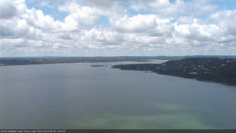 Lake Travis webcam, June 2, 2016 1:05 PM CT