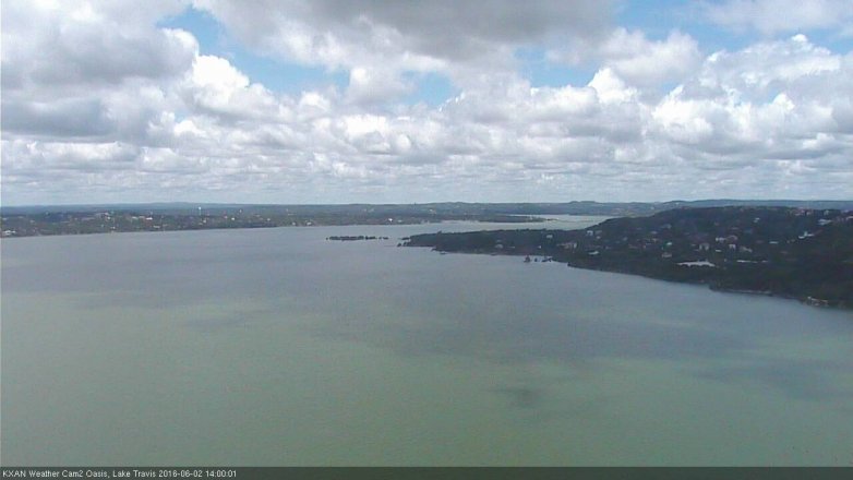 Lake Travis webcam, June 2, 2016 1:15 PM CT