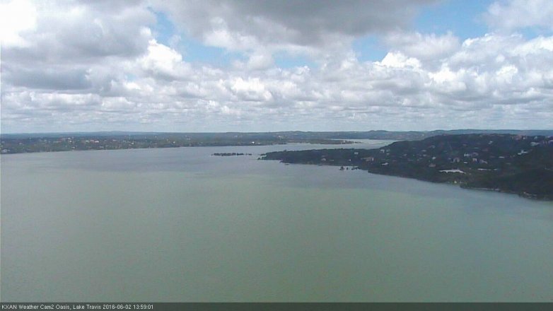 Lake Travis webcam, June 2, 2016 1:25 PM CT