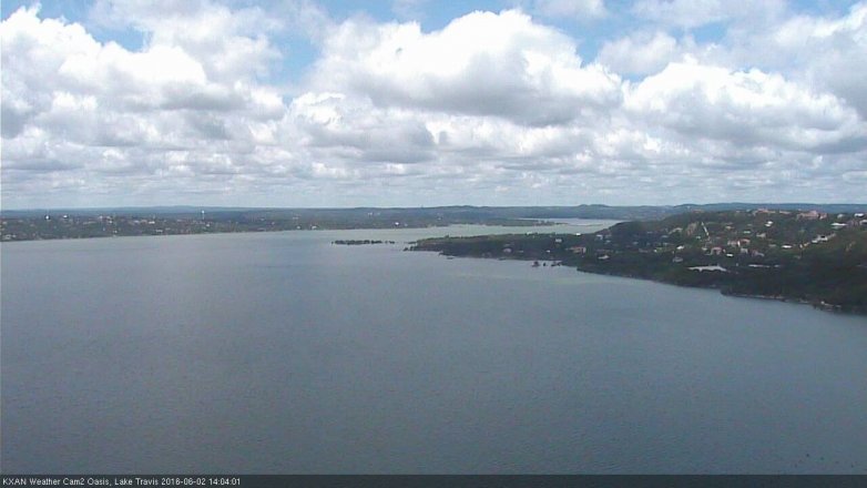 Lake Travis webcam, June 2, 2016 1:30 PM CT