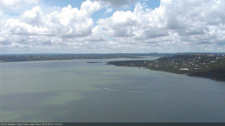 Lake Travis webcam, June 2, 2016 1:55 PM CT