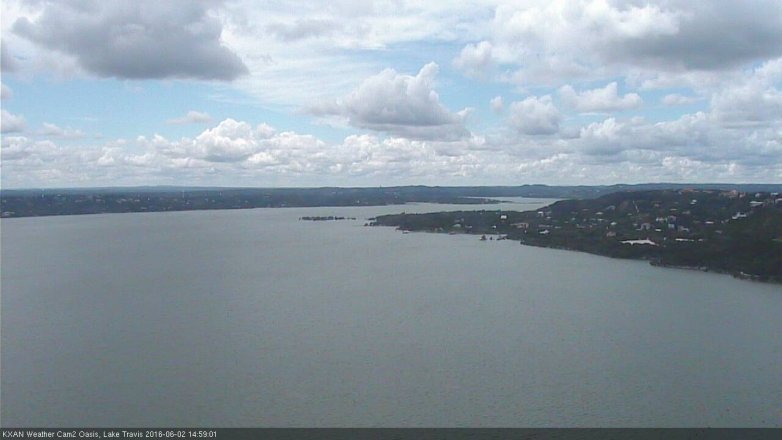 Lake Travis webcam, June 2, 2016 2:15 PM CT