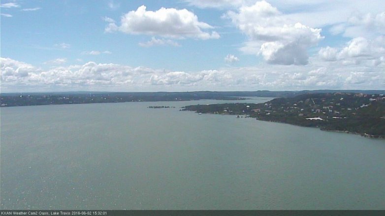 Lake Travis webcam, June 2, 2016 3:00 PM CT