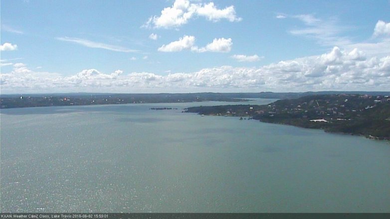 Lake Travis webcam, June 2, 2016 3:15 PM CT