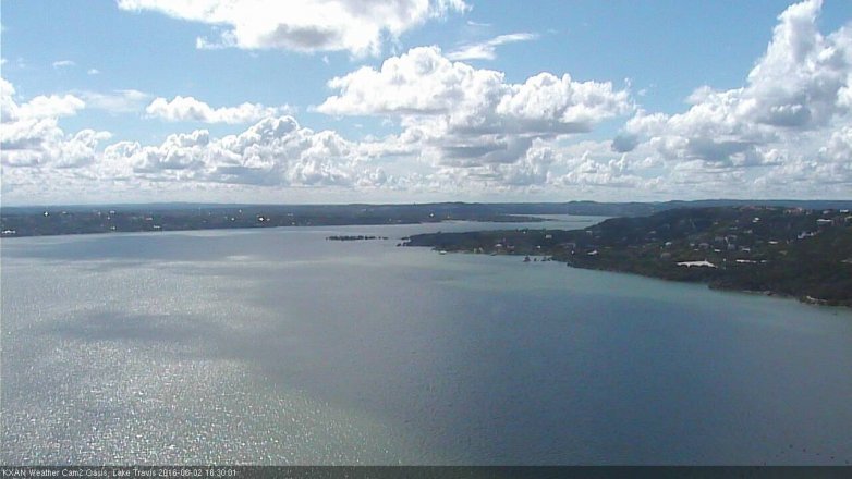 Lake Travis webcam, June 2, 2016 3:50 PM CT