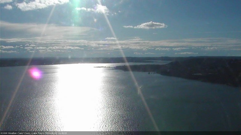 Lake Travis webcam, June 2, 2016 5:50 PM CT