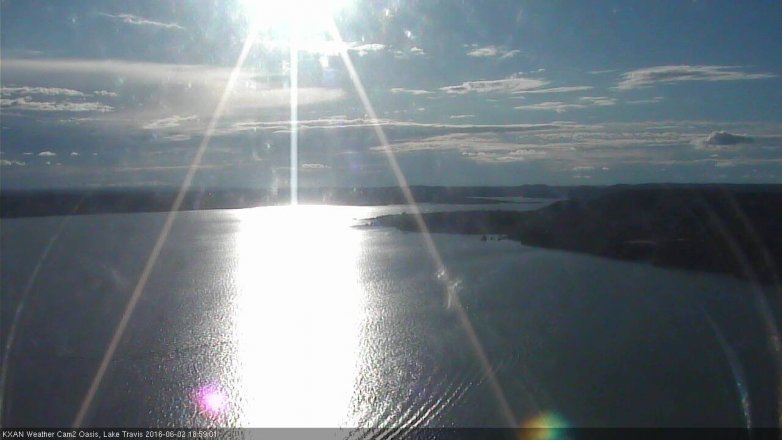 Lake Travis webcam, June 2, 2016 6:05 PM CT