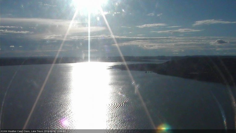 Lake Travis webcam, June 2, 2016 6:10 PM CT