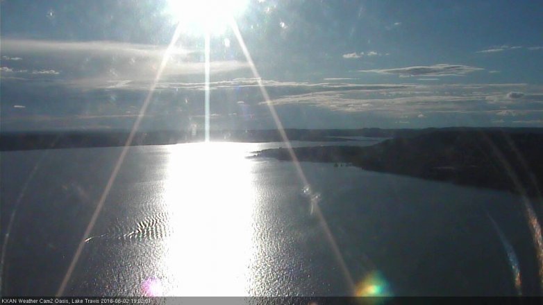Lake Travis webcam, June 2, 2016 6:15 PM CT