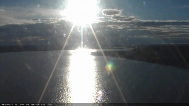 Lake Travis webcam, June 2, 2016 6:45 PM CT