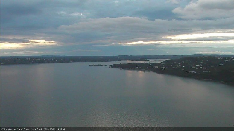 Lake Travis webcam, June 2, 2016 7:15 PM CT