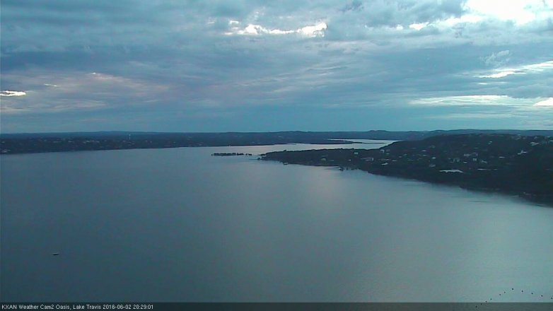 Lake Travis webcam, June 2, 2016 7:50 PM CT