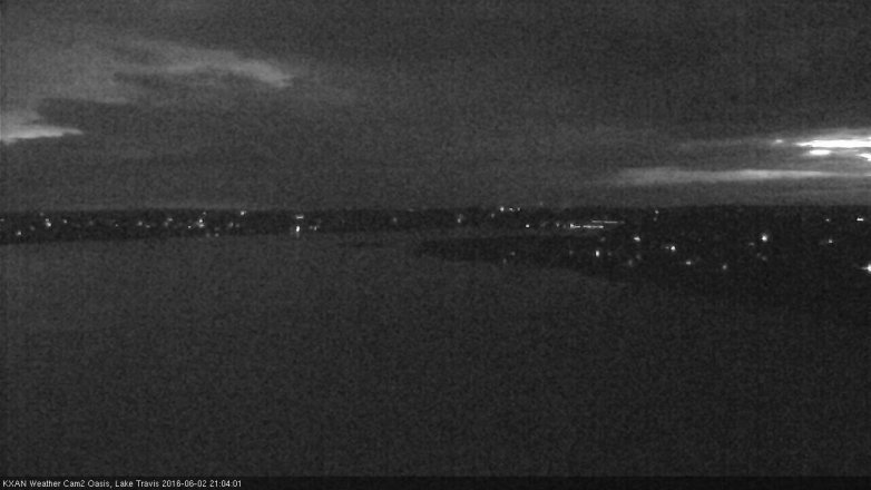 Lake Travis webcam, June 2, 2016 8:10 PM CT