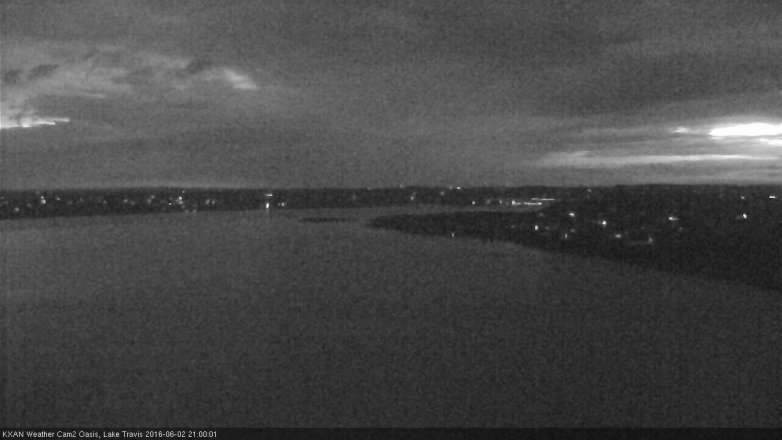 Lake Travis webcam, June 2, 2016 8:30 PM CT