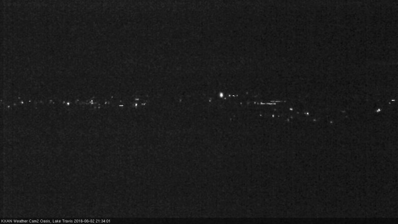 Lake Travis webcam, June 2, 2016 8:45 PM CT