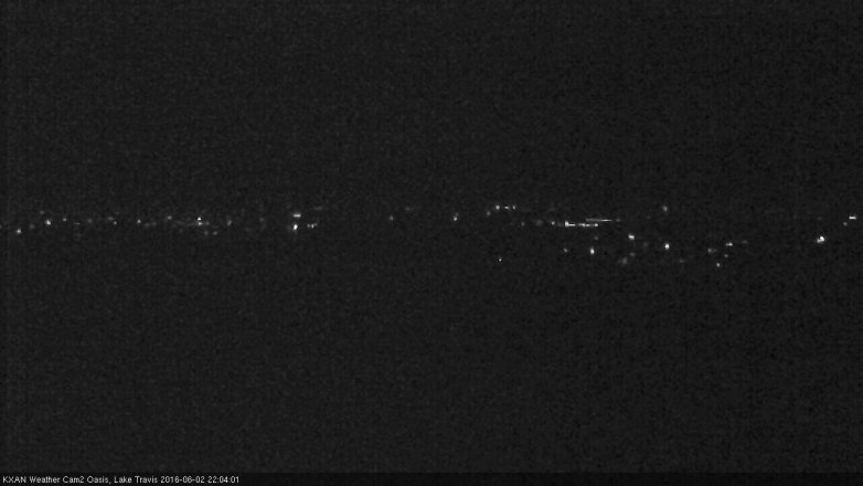 Lake Travis webcam, June 2, 2016 9:10 PM CT