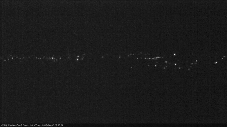 Lake Travis webcam, June 2, 2016 9:25 PM CT