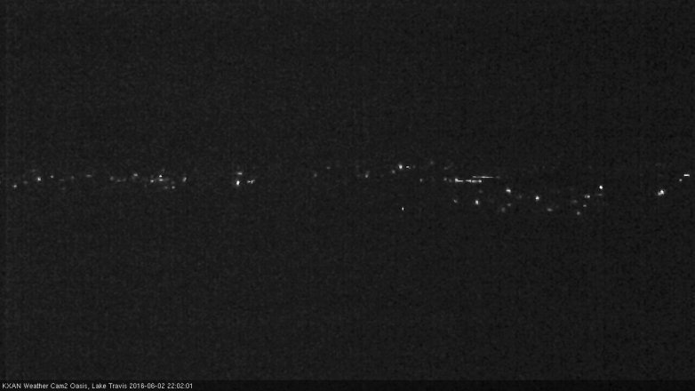 Lake Travis webcam, June 2, 2016 9:30 PM CT