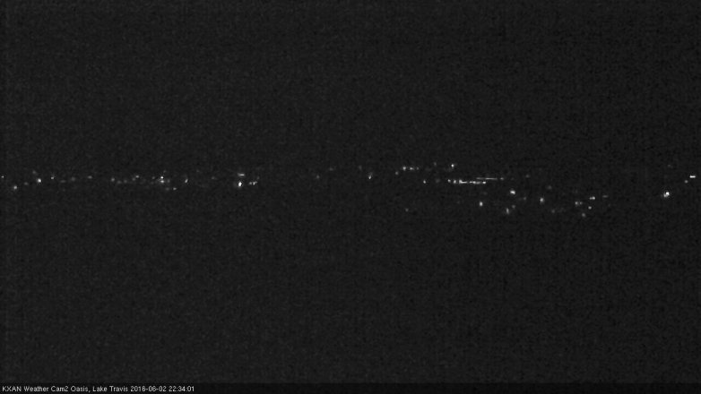 Lake Travis webcam, June 2, 2016 9:40 PM CT