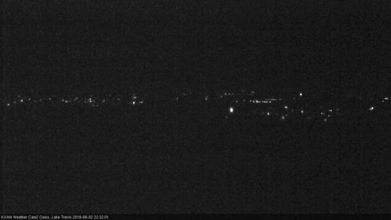 Lake Travis webcam, June 2, 2016 9:45 PM CT