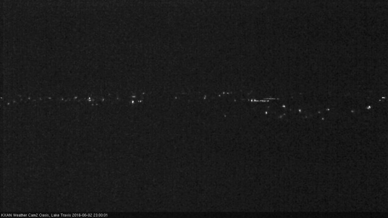 Lake Travis webcam, June 2, 2016 10:05 PM CT