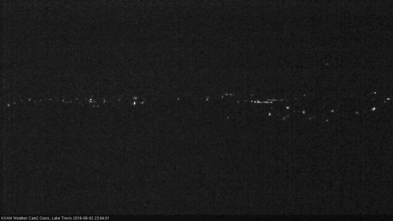 Lake Travis webcam, June 2, 2016 10:20 PM CT