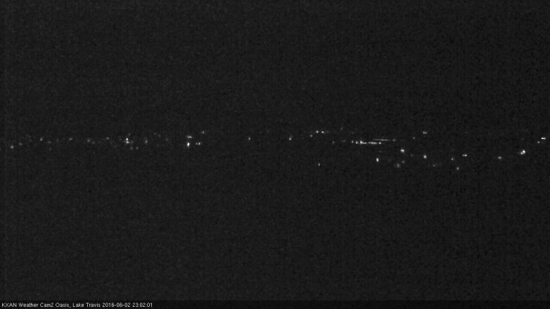 Lake Travis webcam, June 2, 2016 10:30 PM CT