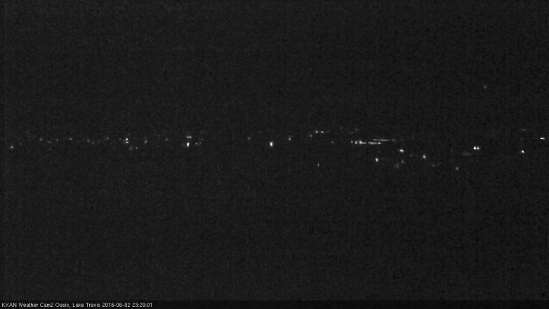 Lake Travis webcam, June 2, 2016 10:40 PM CT