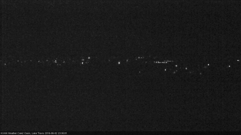 Lake Travis webcam, June 2, 2016 10:45 PM CT