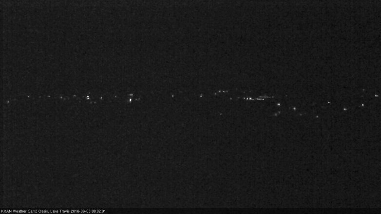 Lake Travis webcam, June 2, 2016 11:25 PM CT
