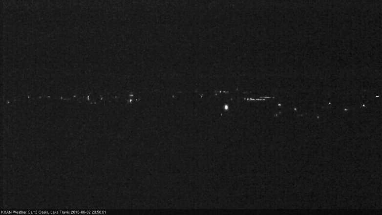 Lake Travis webcam, June 2, 2016 11:30 PM CT