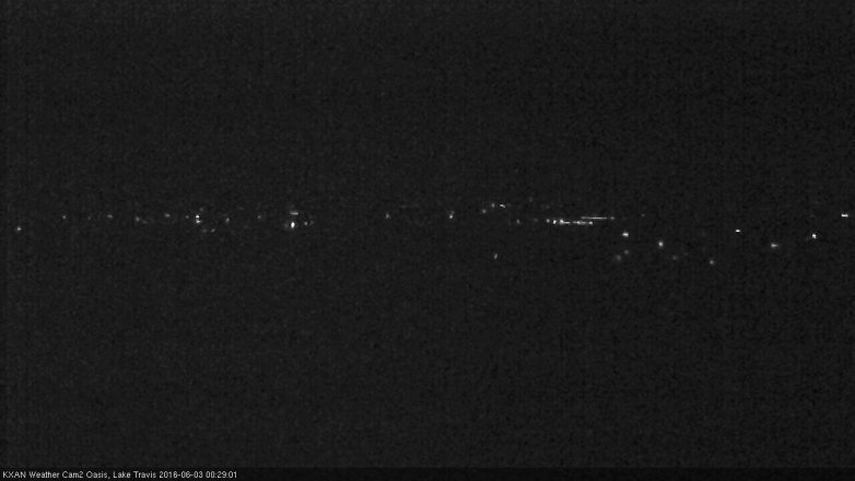 Lake Travis webcam, June 2, 2016 11:40 PM CT