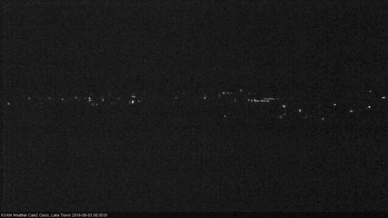 Lake Travis webcam, June 2, 2016 11:45 PM CT