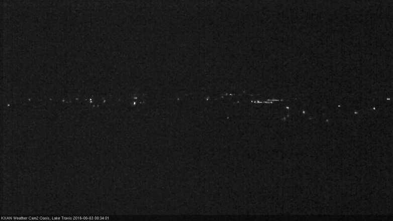 Lake Travis webcam, June 2, 2016 11:55 PM CT