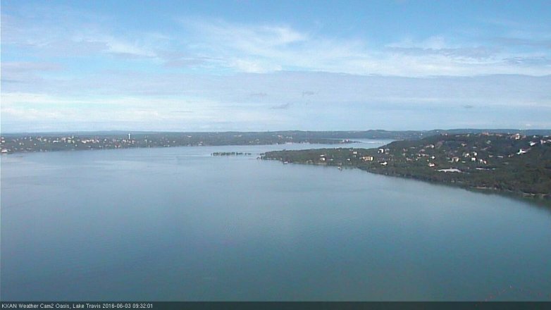Lake Travis webcam, June 3, 2016 9:00 AM CT